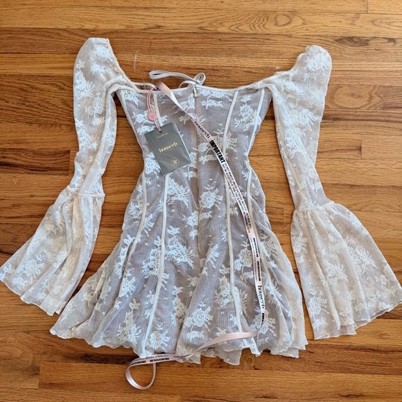 House of CB - Analissa - Vintage Cream Lace Corset Dress - Picture 8 of 9